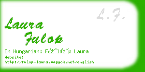 laura fulop business card